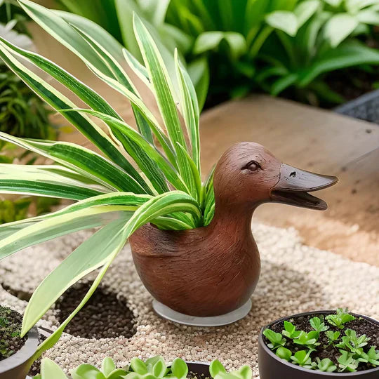ダックリングブルーム– 楽しいアヒル型の植木鉢