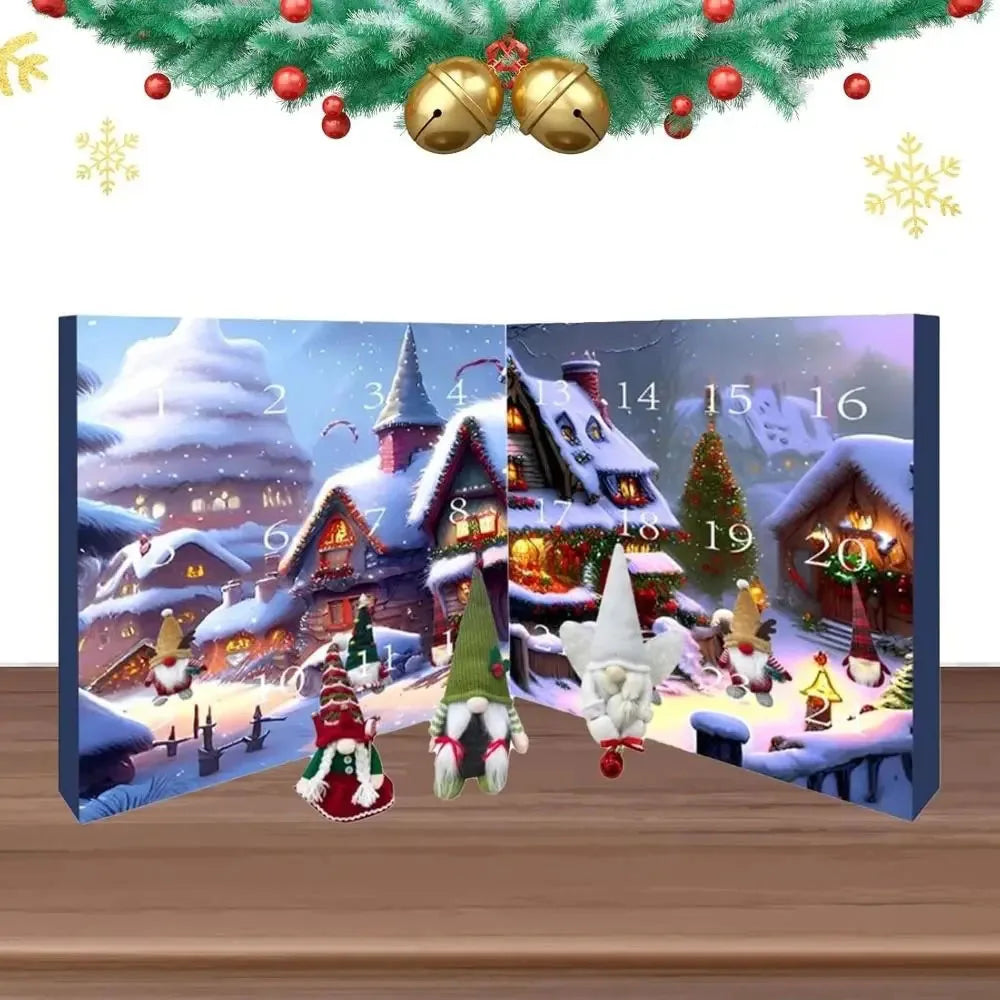 クリスマスのノームのアドベントカレンダーの飾り