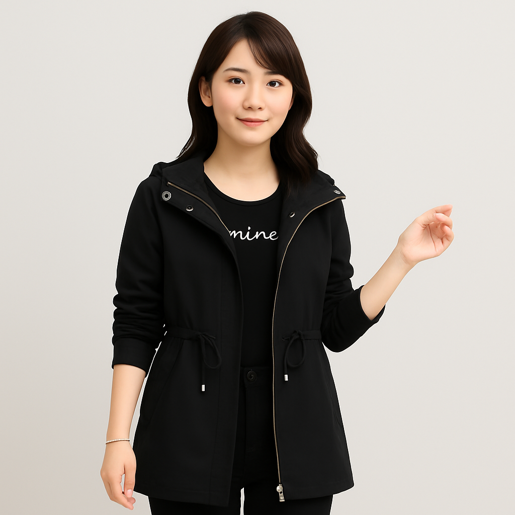 サバンナ | エレガントなフード付きトレンチコート