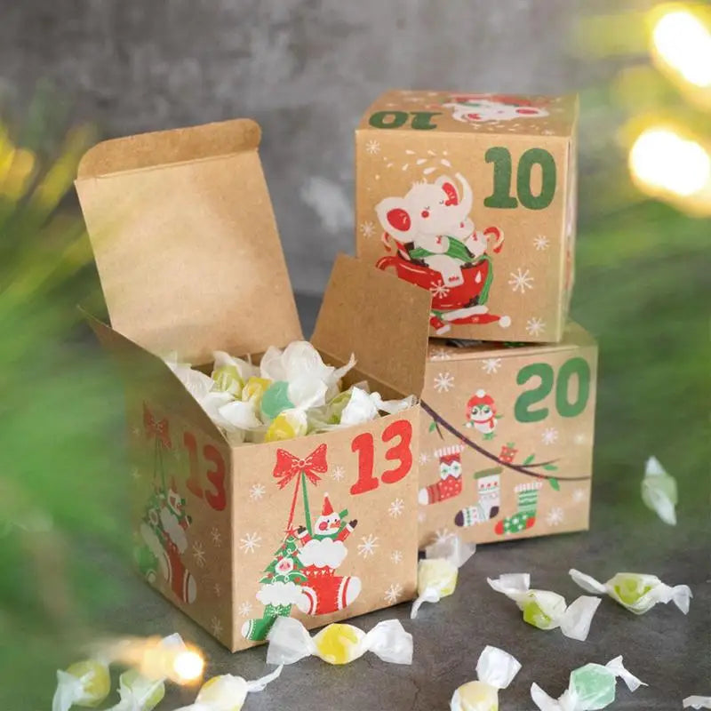 24日間のDIYアドベントカレンダーカウントダウンクリスマスハウスデコレーション