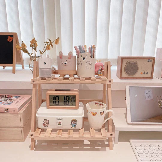 クラッターフリー - 2段デスクオーガナイザー