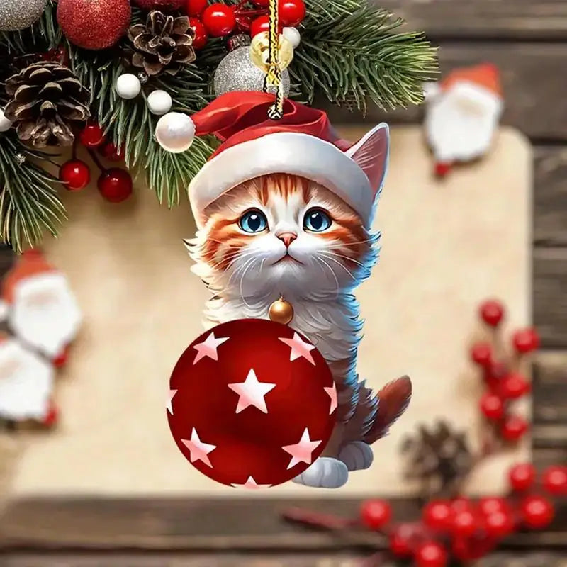 クリスマスツリーの飾りが付いたアドベントカレンダー2025 かわいい動物漫画