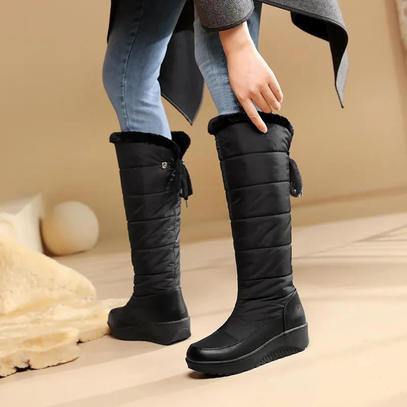 Tomo - Warm, non-slip, fleece-lined knee-high boots