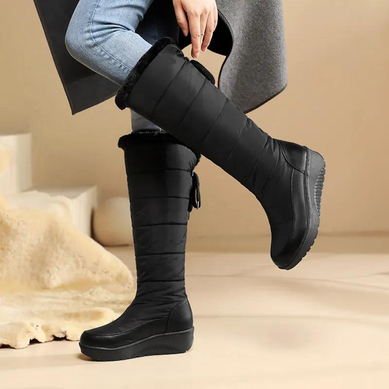 Tomo - Warm, non-slip, fleece-lined knee-high boots