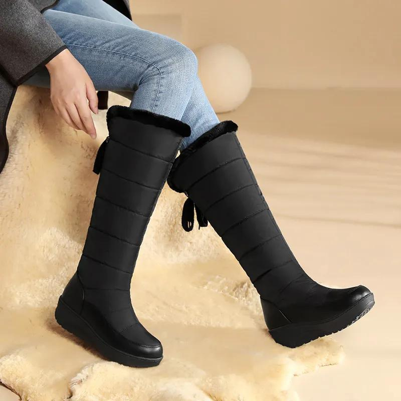 Tomo - Warm, non-slip, fleece-lined knee-high boots