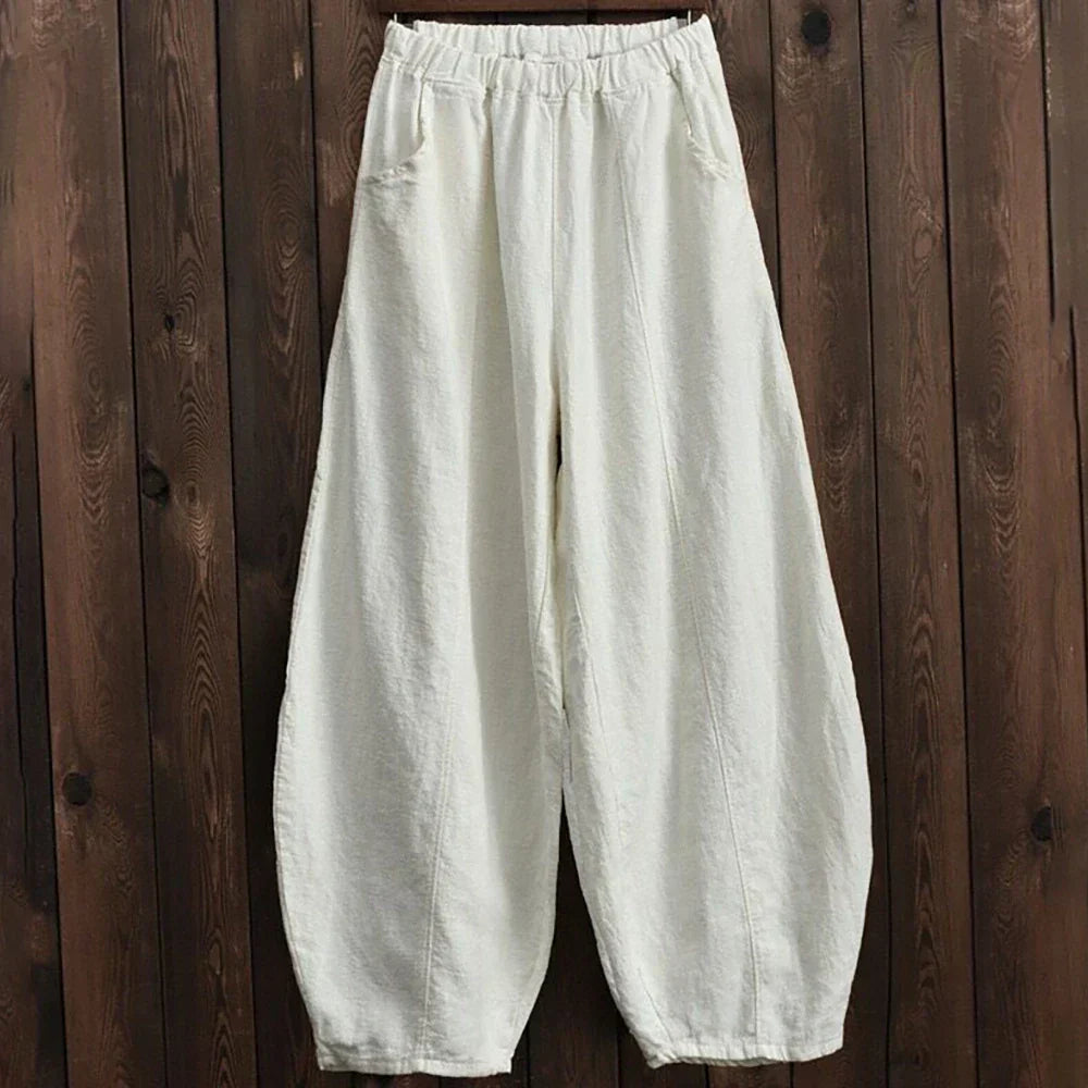 榛名｜綿麻ルーズパンツ（レディース