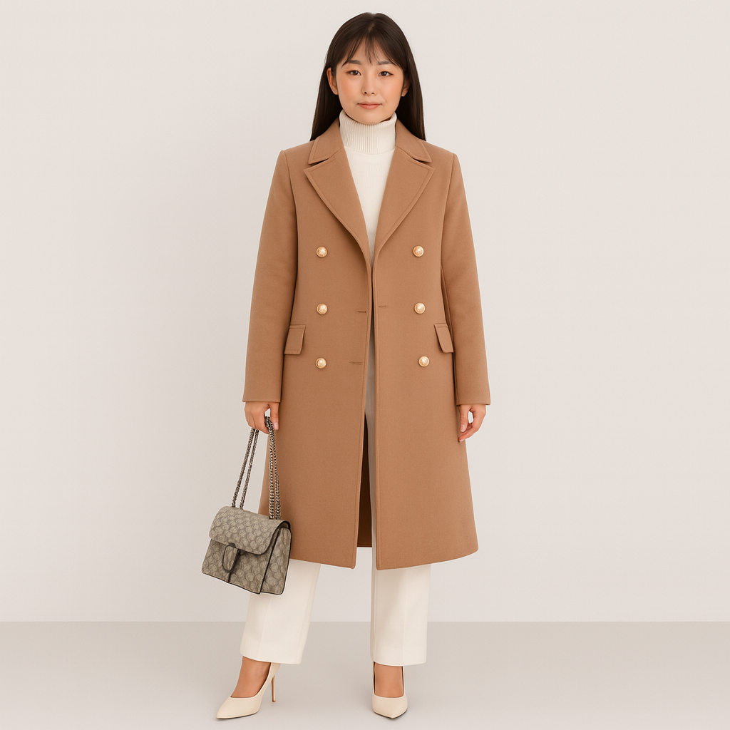 ヴィエンヌ | レディース ダブルブレスト ウールコート