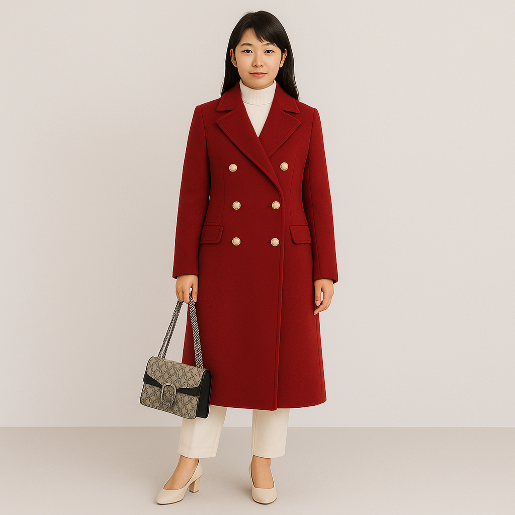 ヴィエンヌ | レディース ダブルブレスト ウールコート