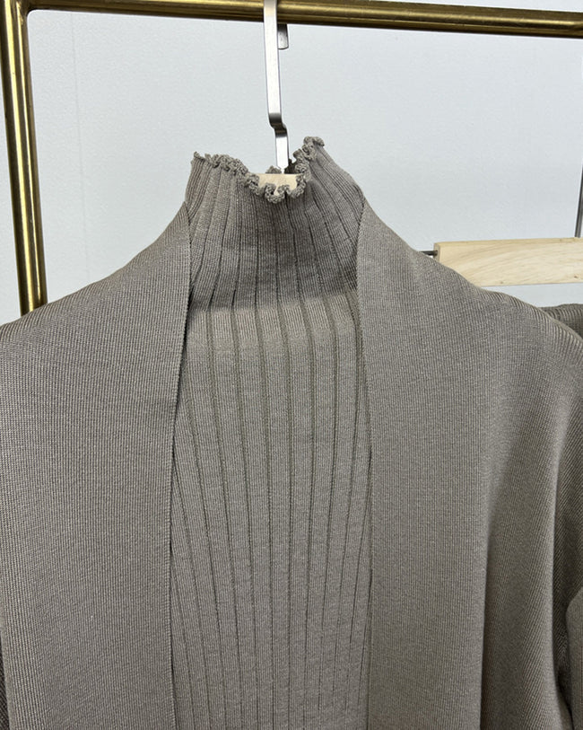 さやか - ノースリーブ、ロングコートとワイドパンツのセット
