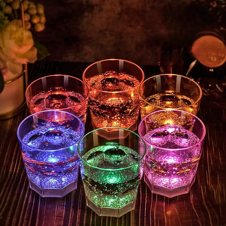 グローシップ - LEDイルミネーションワイングラスセット(6個)