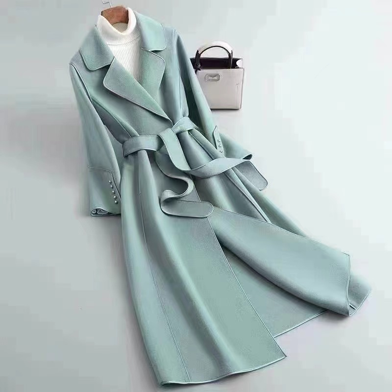 ハンドメイドの高級レディースカシミアコート