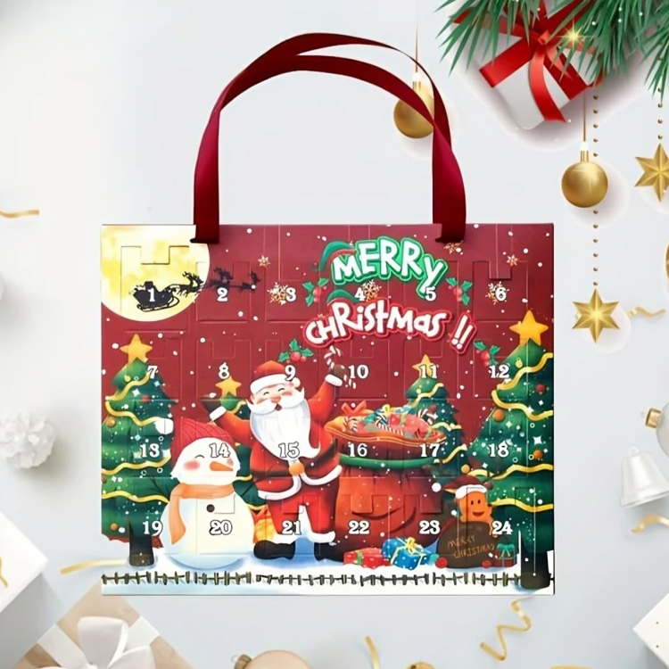 24日間のアドベントカレンダー - クリスマスの飾りが入ったサプライズギフトボックス