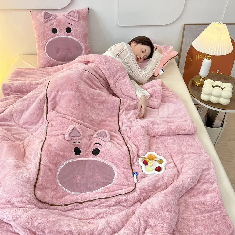 コンフォートネスト暖かくて心地よい毛布と枕