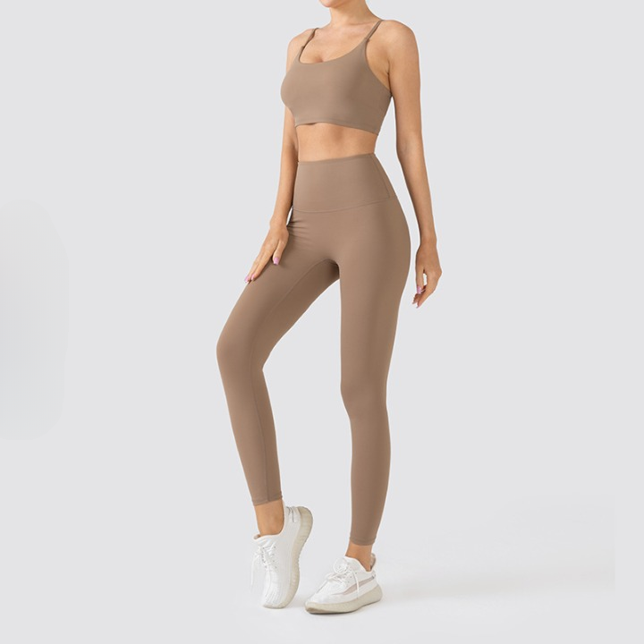 Women's Seamless Yoga &amp; Pilates Set - Sports Bra, High-Waisted Shorts, and Leggings