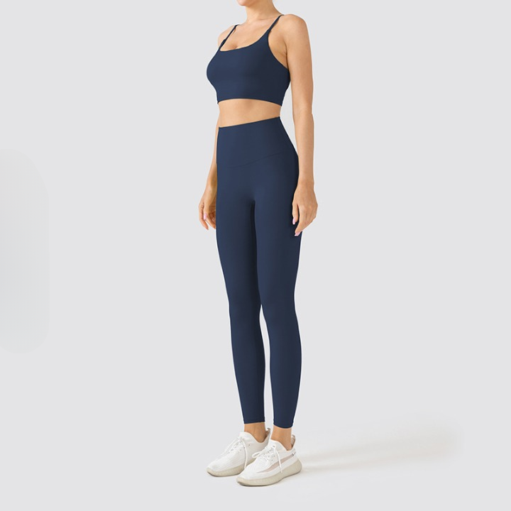 Women's Seamless Yoga &amp; Pilates Set - Sports Bra, High-Waisted Shorts, and Leggings