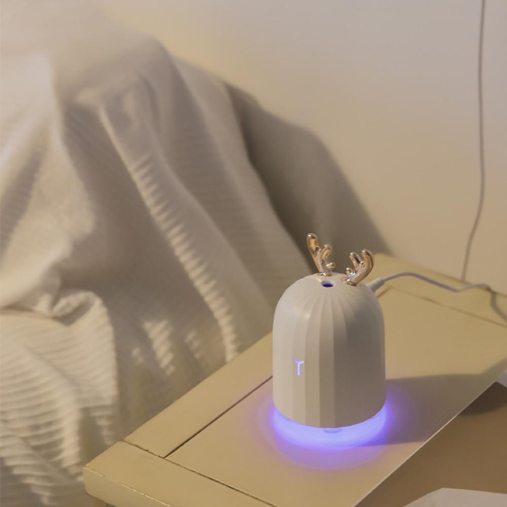 アントレラ - 柔らかな光を放つかわいい鹿の角型加湿器