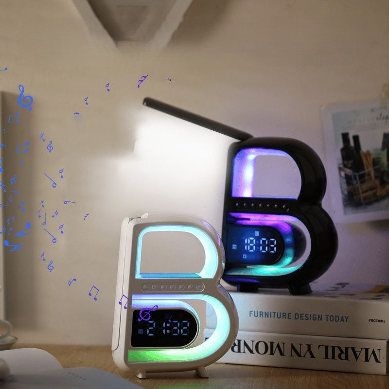ビートグロー - RGBライトとワイヤレススピーカーを備えたスマート目覚まし時計