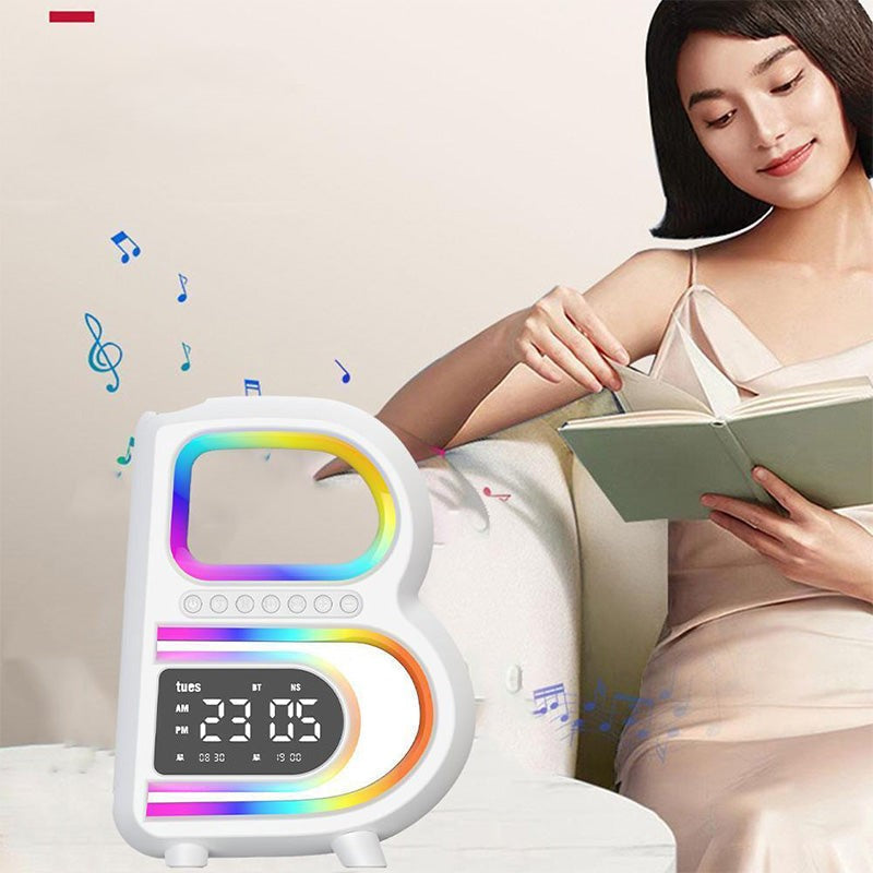 ビートグロー - RGBライトとワイヤレススピーカーを備えたスマート目覚まし時計